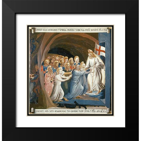 Museumist In Limbo Black Modern Wood Framed Art Print with Double Matting by Angelico, Fra
