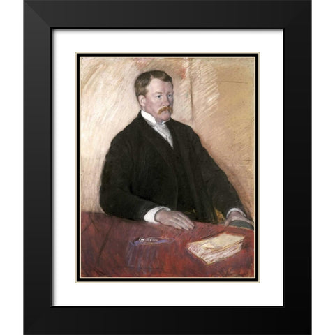 Alexander J. Cassatt Black Modern Wood Framed Art Print with Double Matting by Cassatt, Mary