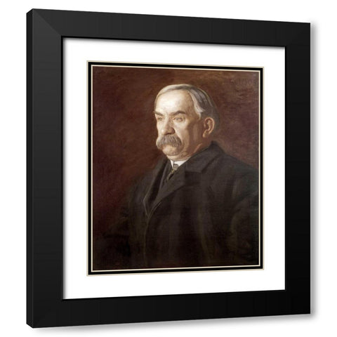 Thomas Flaherty Black Modern Wood Framed Art Print with Double Matting by Eakins, Thomas