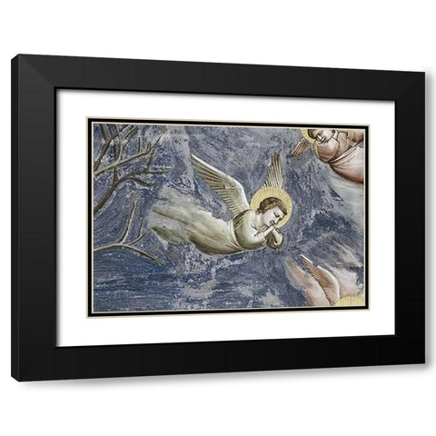 Lamentation (Detail) Black Modern Wood Framed Art Print with Double Matting by Giotto