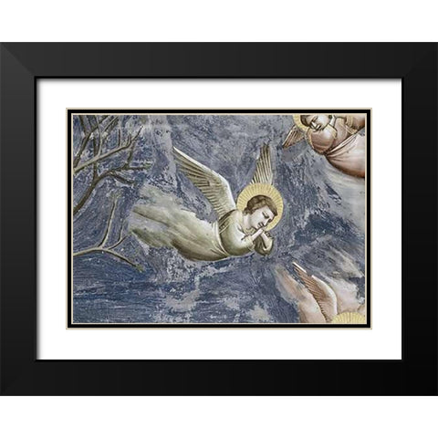 Lamentation (Detail) Black Modern Wood Framed Art Print with Double Matting by Giotto