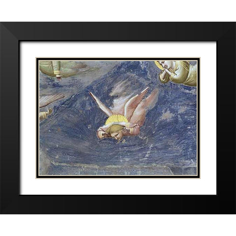 Lamentation (Detail) Black Modern Wood Framed Art Print with Double Matting by Giotto