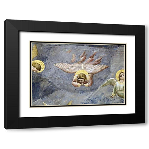 Lamentation (Detail) Black Modern Wood Framed Art Print with Double Matting by Giotto