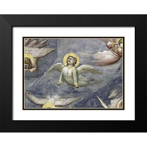 Lamentation (Detail) Black Modern Wood Framed Art Print with Double Matting by Giotto