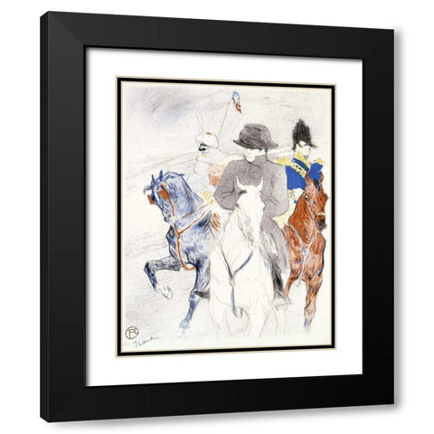 Napoleon Black Modern Wood Framed Art Print with Double Matting by Toulouse-Lautrec, Henri