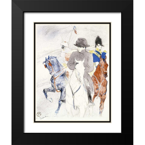 Napoleon Black Modern Wood Framed Art Print with Double Matting by Toulouse-Lautrec, Henri