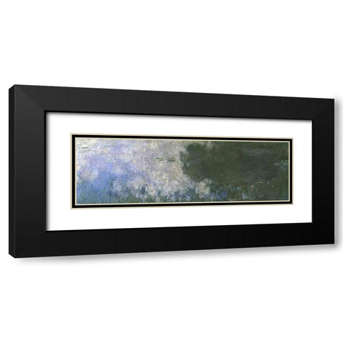 Water Lilies (Nympheas) X Black Modern Wood Framed Art Print with Double Matting by Monet, Claude