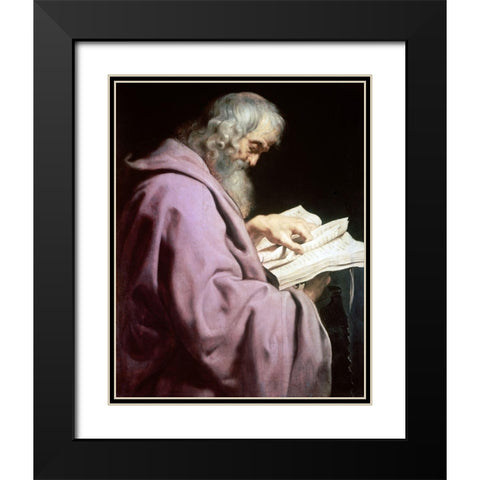 Simon Black Modern Wood Framed Art Print with Double Matting by Rubens, Peter Paul