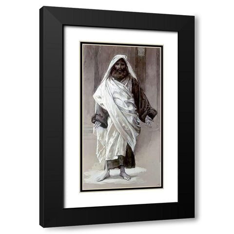 James The Greater Black Modern Wood Framed Art Print with Double Matting by Tissot, James