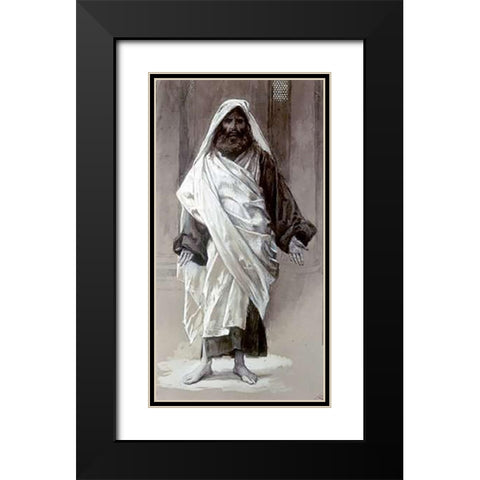 James The Greater Black Modern Wood Framed Art Print with Double Matting by Tissot, James