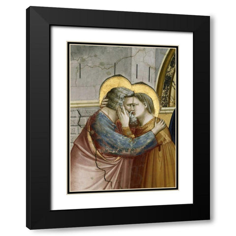 Meeting at the Golden Gate - Detail Black Modern Wood Framed Art Print with Double Matting by Giotto