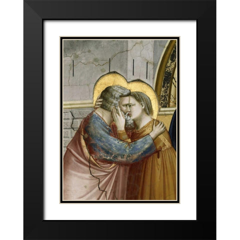 Meeting at the Golden Gate - Detail Black Modern Wood Framed Art Print with Double Matting by Giotto