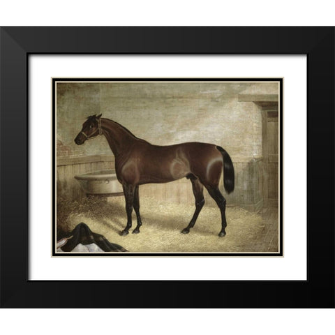 The Winner Black Modern Wood Framed Art Print with Double Matting by Herring, John Frederick