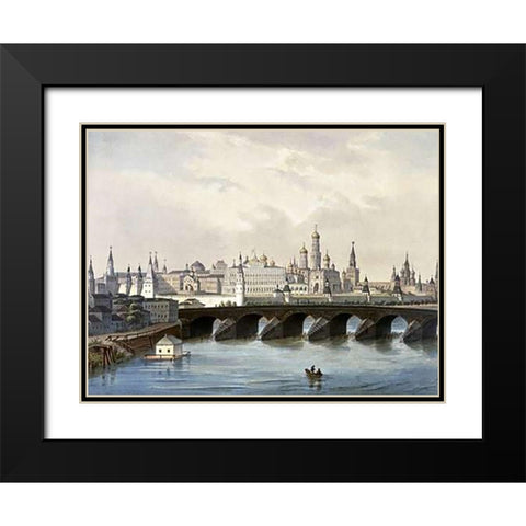 Kremlin (From Moscow and the Suburbs) Black Modern Wood Framed Art Print with Double Matting by Indeytzev, Dmitry Sergeevich