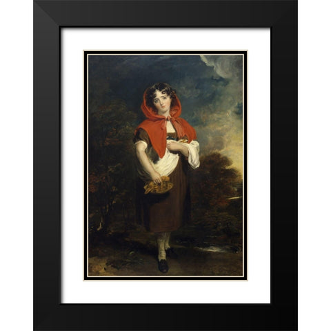 Emily Anderson: Little Red Riding Hood Black Modern Wood Framed Art Print with Double Matting by Lawrence, Sir Thomas