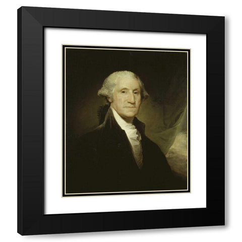 George Washington Black Modern Wood Framed Art Print with Double Matting by Stuart, Gilbert