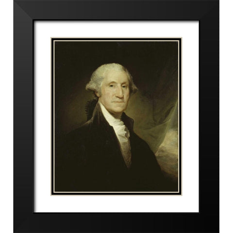 George Washington Black Modern Wood Framed Art Print with Double Matting by Stuart, Gilbert