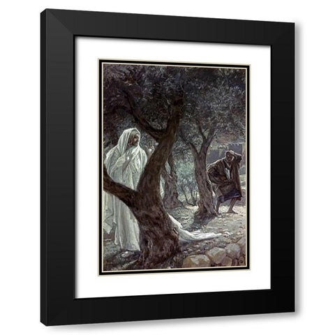 Museumist Appearing to Peter Black Modern Wood Framed Art Print with Double Matting by Tissot, James