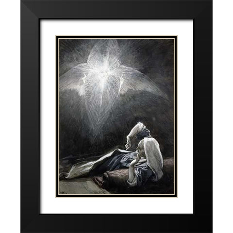 Vision of Joseph Black Modern Wood Framed Art Print with Double Matting by Tissot, James
