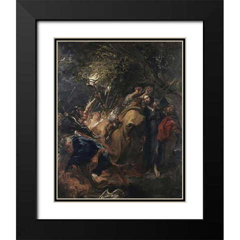 The Betrayal of Museumist Black Modern Wood Framed Art Print with Double Matting by Van Dyck, Anthony