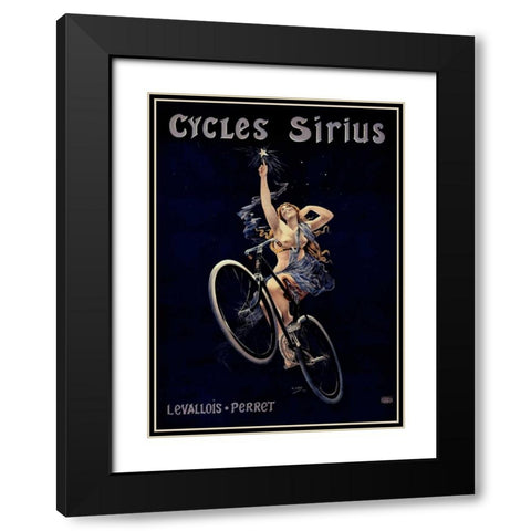 Cycles Sirius Black Modern Wood Framed Art Print with Double Matting by Gray, H.