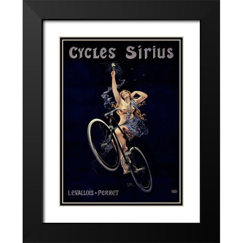 Cycles Sirius Black Modern Wood Framed Art Print with Double Matting by Gray, H.