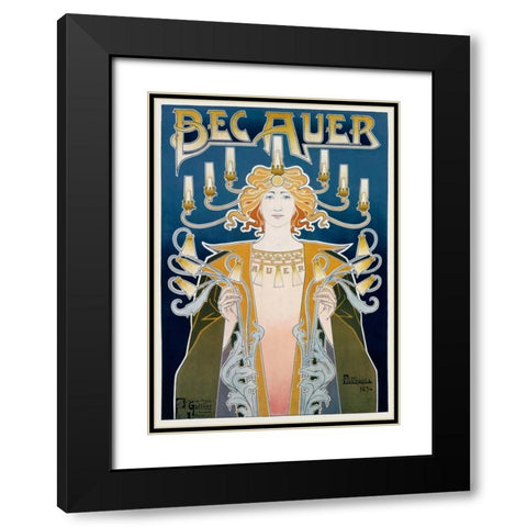Bec Auer Black Modern Wood Framed Art Print with Double Matting by Livemont, Privat