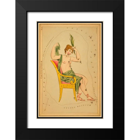 Cassiopeia, 1825 Black Modern Wood Framed Art Print with Double Matting by Aspin, Jehoshaphat