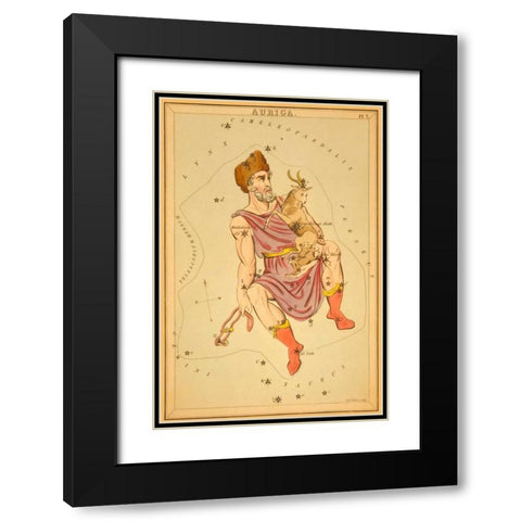 Auriga, 1825 Black Modern Wood Framed Art Print with Double Matting by Aspin, Jehoshaphat