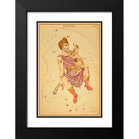 Auriga, 1825 Black Modern Wood Framed Art Print with Double Matting by Aspin, Jehoshaphat