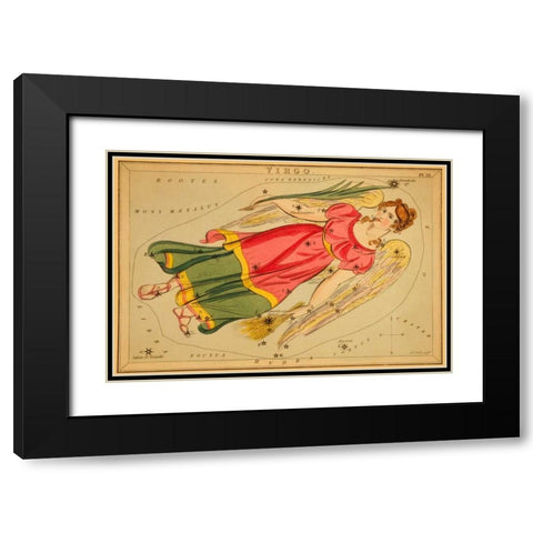 Virgo, 1825 Black Modern Wood Framed Art Print with Double Matting by Aspin, Jehoshaphat