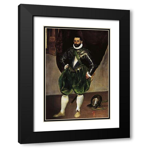 Vincenzo Anastagi Black Modern Wood Framed Art Print with Double Matting by Greco, El