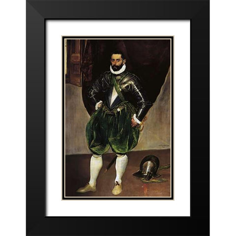 Vincenzo Anastagi Black Modern Wood Framed Art Print with Double Matting by Greco, El