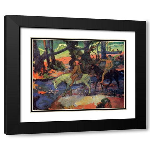 The Ford Black Modern Wood Framed Art Print with Double Matting by Gauguin, Paul