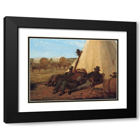 The Bright Side Black Modern Wood Framed Art Print with Double Matting by Homer, Winslow