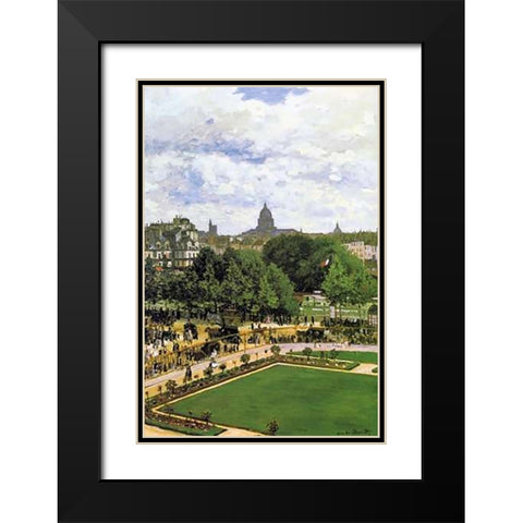 The Garden Of The Princess 1867 Black Modern Wood Framed Art Print with Double Matting by Monet, Claude