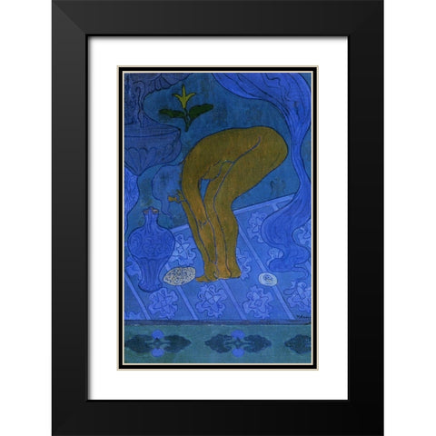 Lustral Black Modern Wood Framed Art Print with Double Matting by Ranson, Paul