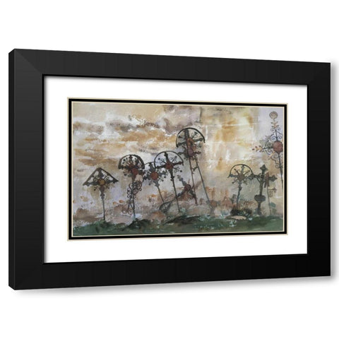 Graveyard in the Tyrol Black Modern Wood Framed Art Print with Double Matting by Sargent, John Singer