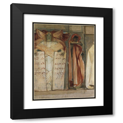 Study for Frieze of the Prophets (Detail), 1893 Black Modern Wood Framed Art Print with Double Matting by Sargent, John Singer