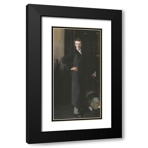 W Graham Robertson Black Modern Wood Framed Art Print with Double Matting by Sargent, John Singer