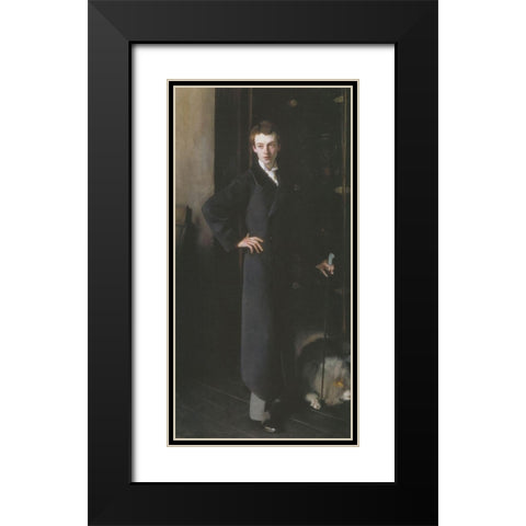 W Graham Robertson Black Modern Wood Framed Art Print with Double Matting by Sargent, John Singer