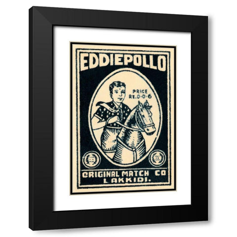 Eddie Pollo Black Modern Wood Framed Art Print with Double Matting by Phillumenart