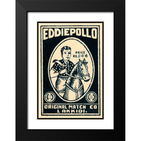 Eddie Pollo Black Modern Wood Framed Art Print with Double Matting by Phillumenart