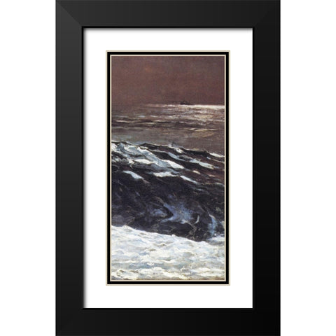 Sunlight On The Coast (right) Black Modern Wood Framed Art Print with Double Matting by Homer, Winslow