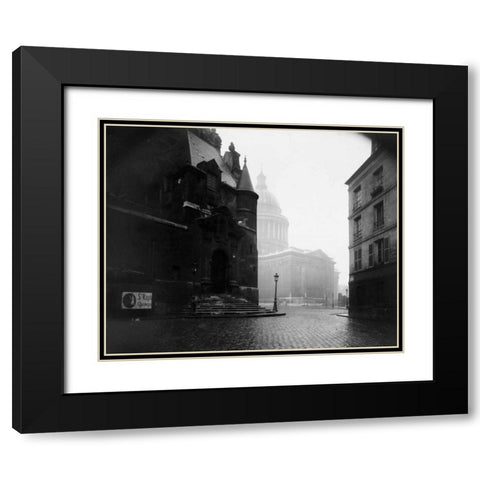 Paris, 1924 - The Pantheon Black Modern Wood Framed Art Print with Double Matting by Atget, Eugene