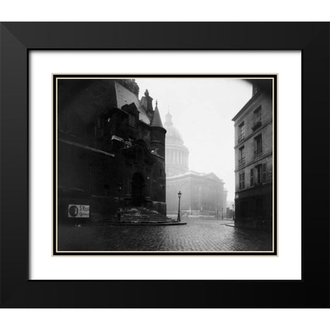 Paris, 1924 - The Pantheon Black Modern Wood Framed Art Print with Double Matting by Atget, Eugene
