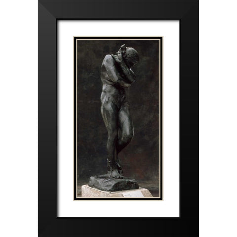 Eve, ca. 1881 Black Modern Wood Framed Art Print with Double Matting by Rodin, Auguste