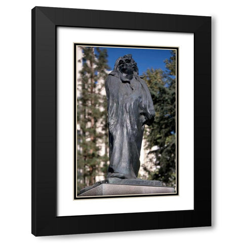Monument to Honore de Balzac, 1897 Black Modern Wood Framed Art Print with Double Matting by Rodin, Auguste