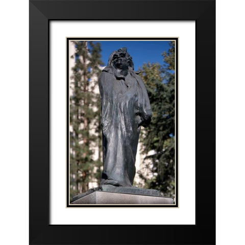 Monument to Honore de Balzac, 1897 Black Modern Wood Framed Art Print with Double Matting by Rodin, Auguste