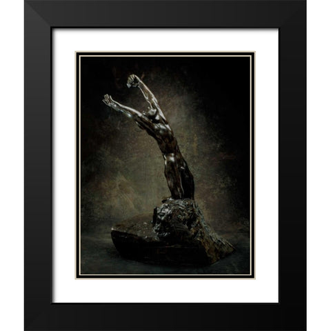The Prodigal Son, ca. 1884/1894-1899 Black Modern Wood Framed Art Print with Double Matting by Rodin, Auguste